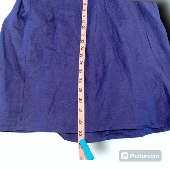 NWOT ASTR the label Euphoria Navy Linen wrap flutter midi dress, size Medium - Picture 12 of 12